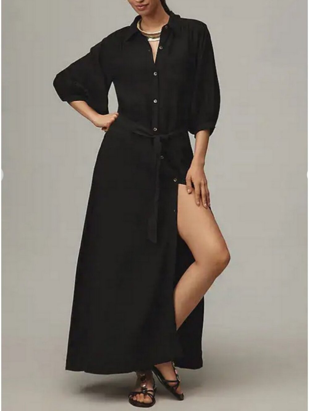 Maeve Mona Linen Shirt Dress - Small - NWOT